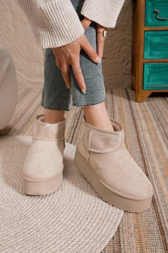 Bottines Chaussures Beige Erynn 9137 Efashion Paris