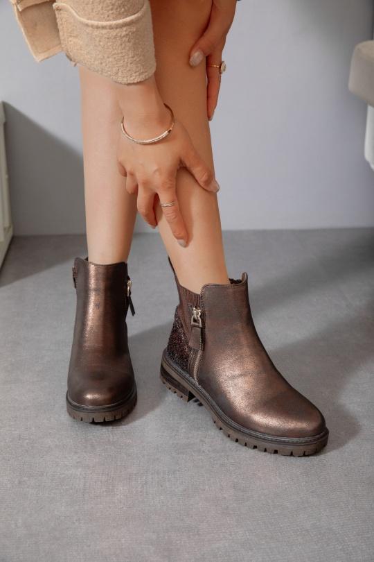 Bottines Chaussures Marron Erynn M593-1 Efashion Paris