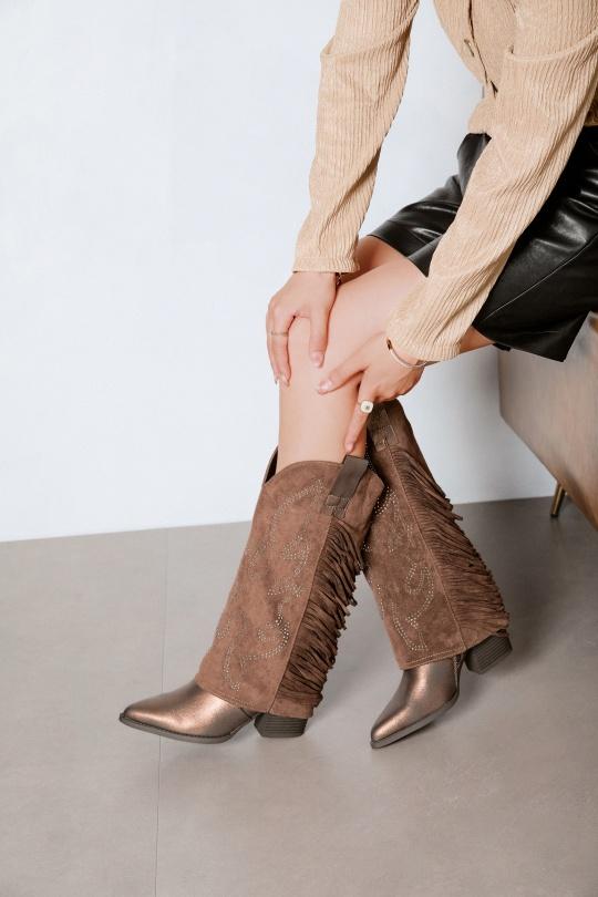 Botas Zapatos Brown Erynn M-830 Efashion Paris