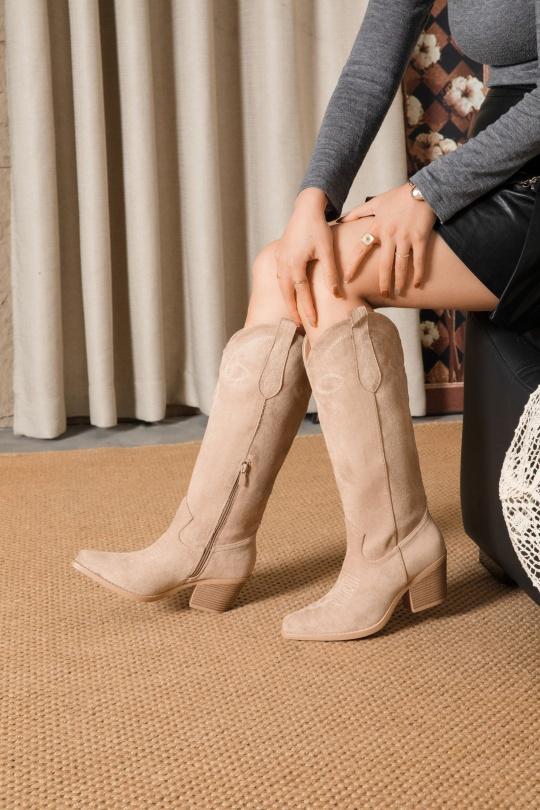 Stivali Scarpe Taupe Erynn RXJ-311 Efashion Paris