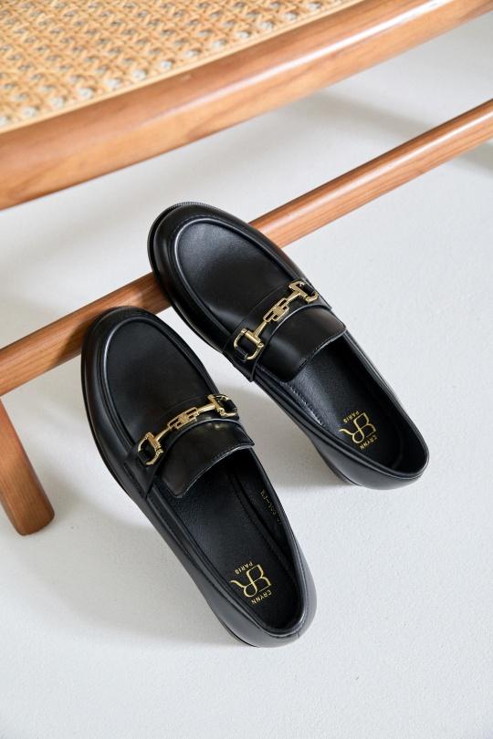 Mocassins Chaussures Noir Erynn KJ-103 Efashion Paris