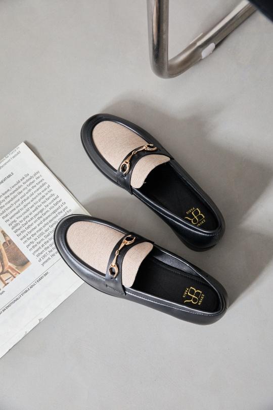 Mocassins Chaussures Noir Erynn KJ-105 Efashion Paris