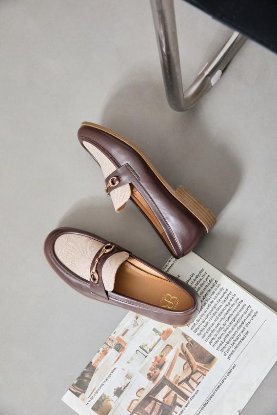 Mocassins Chaussures Noir Erynn KJ-105 Efashion Paris