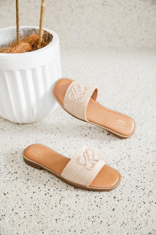 Sandales Chaussures Beige Erynn JN-138 Efashion Paris