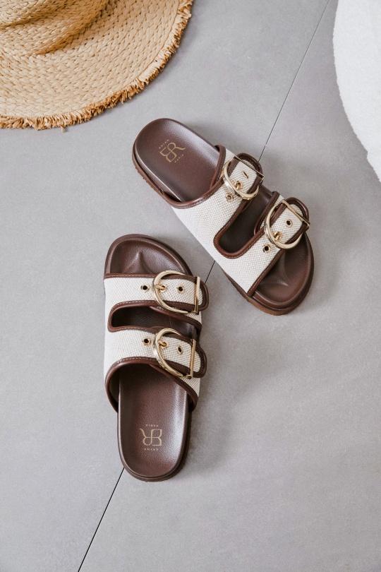 Sandales Chaussures Marron Erynn LA-735 Efashion Paris