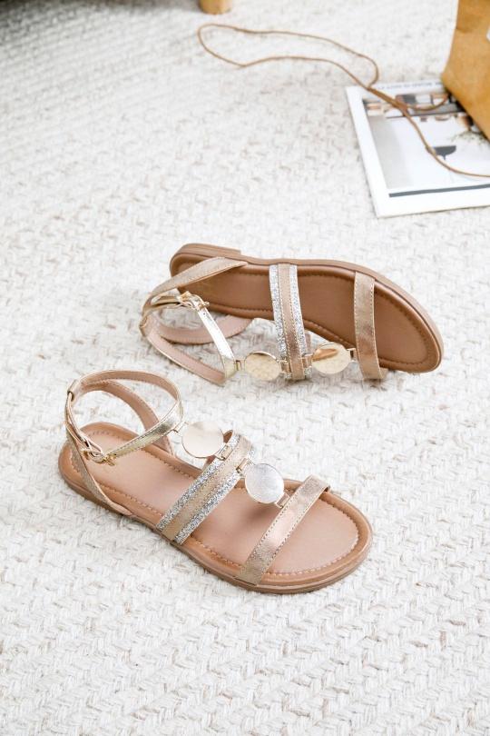 Sandales Chaussures Bleu Erynn LA-737 Efashion Paris