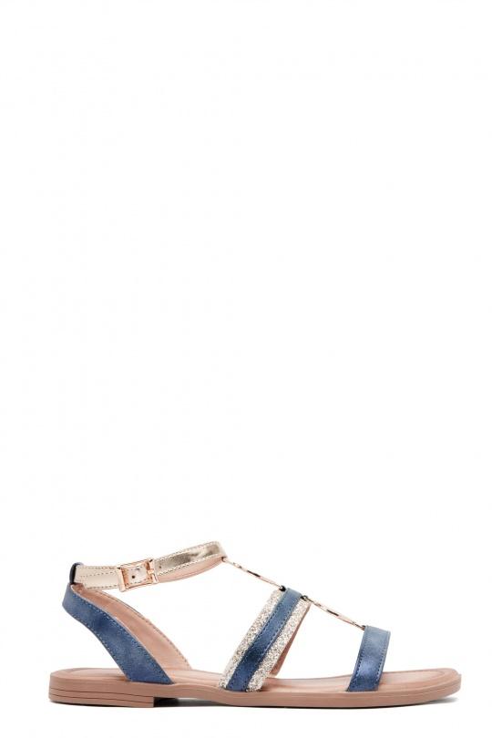 Sandales Chaussures Bleu Erynn LA-737 Efashion Paris