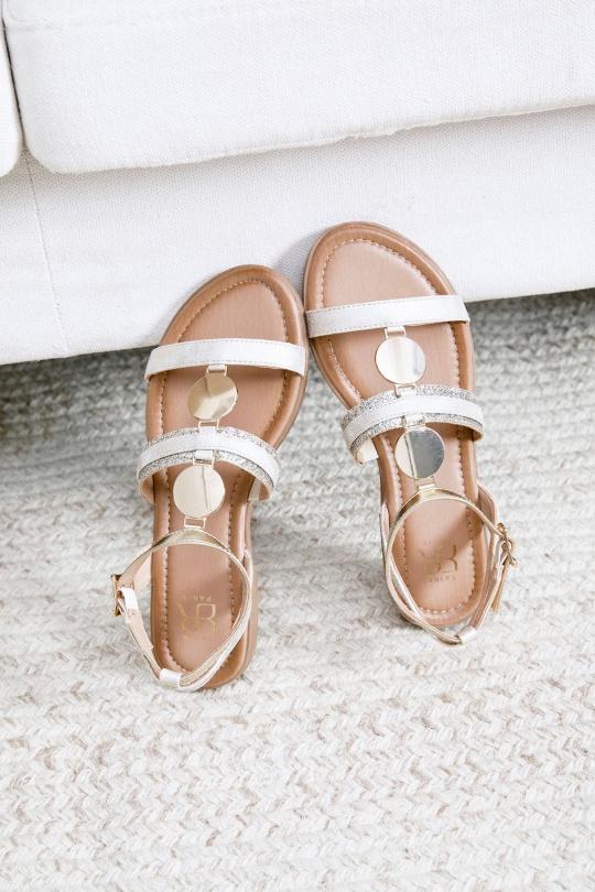 Sandales Chaussures Bleu Erynn LA-737 Efashion Paris