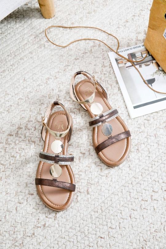 Sandales Chaussures Bleu Erynn LA-737 Efashion Paris