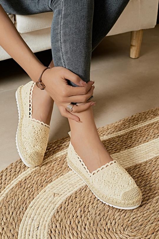 Espadrilles Chaussures Beige Erynn 903-510 Efashion Paris