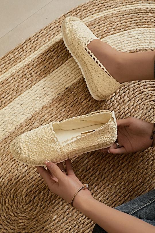 Espadrilles Chaussures Beige Erynn 903-510 Efashion Paris