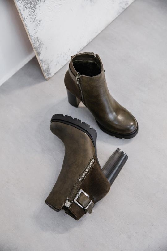 Bottines Chaussures Vert Erynn M635 Efashion Paris