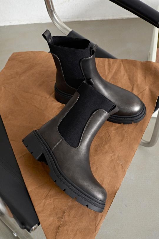 Bottines Chaussures Gris Erynn RXJ-239 Efashion Paris