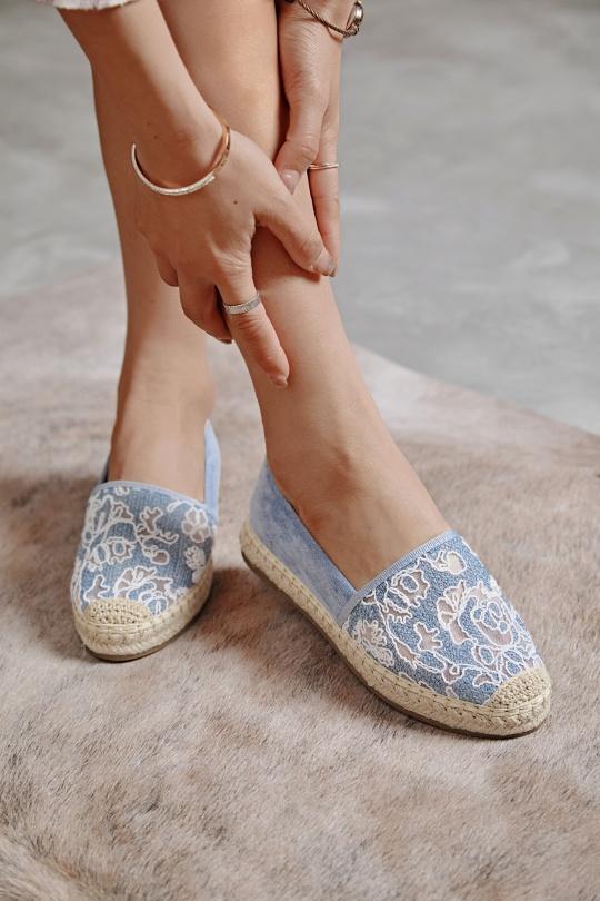Espadrilles Shoes Blue Erynn 903-590 Efashion Paris