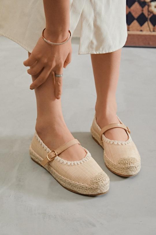 Espadrilles Chaussures Beige Erynn 903-588 Efashion Paris