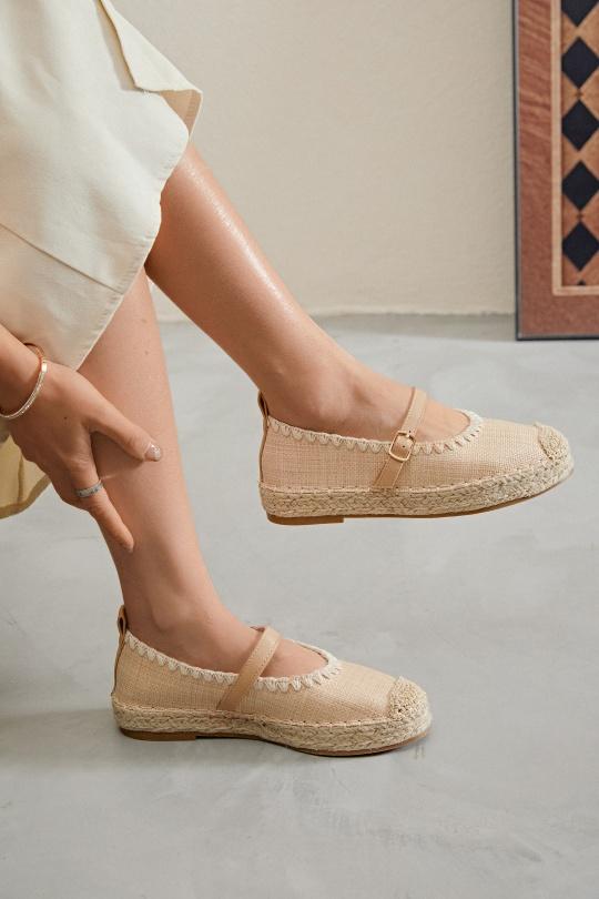 Espadrilles Chaussures Beige Erynn 903-588 Efashion Paris