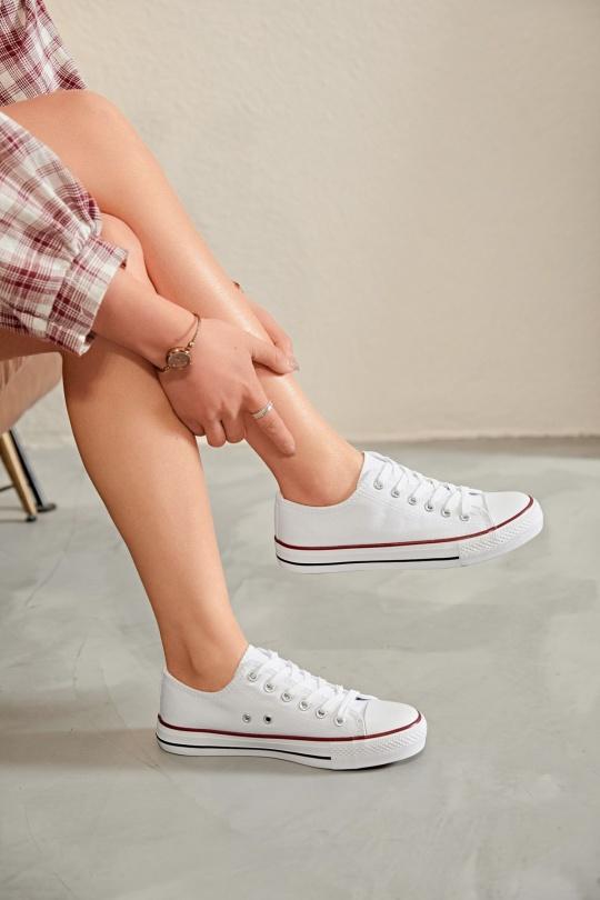 Baskets Chaussures Blanc Erynn A1 Efashion Paris