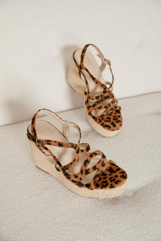 Compensées Chaussures Leopard Erynn FG-930 Efashion Paris