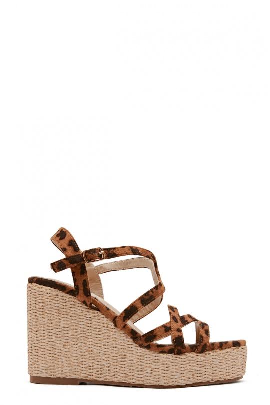 Compensées Chaussures Leopard Erynn FG-930 Efashion Paris