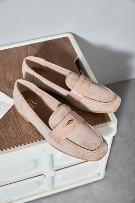 Mocassins Chaussures Taupe Erynn 333-320 Efashion Paris