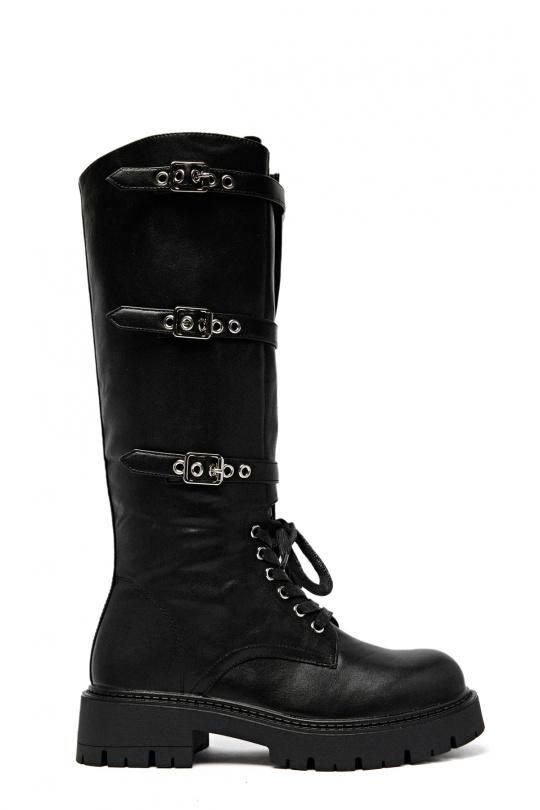 Bottes Chaussures Noir Erynn RXJ-292 Efashion Paris