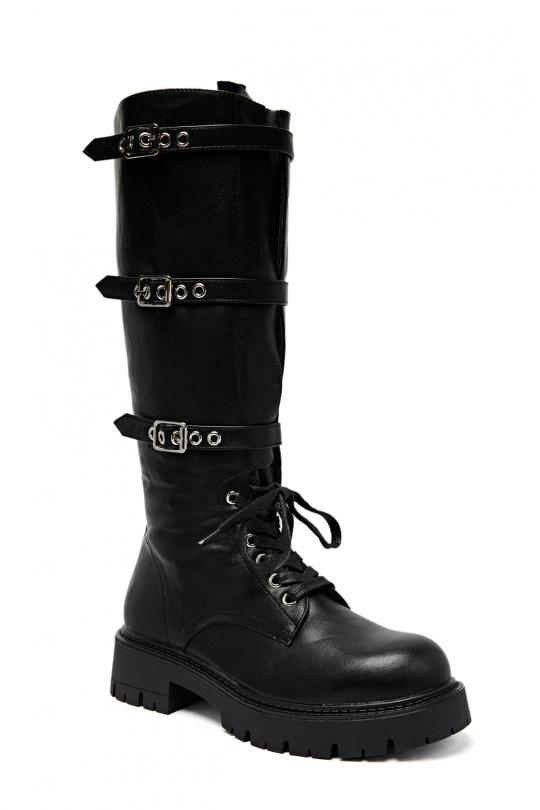 Bottes Chaussures Noir Erynn RXJ-292 Efashion Paris