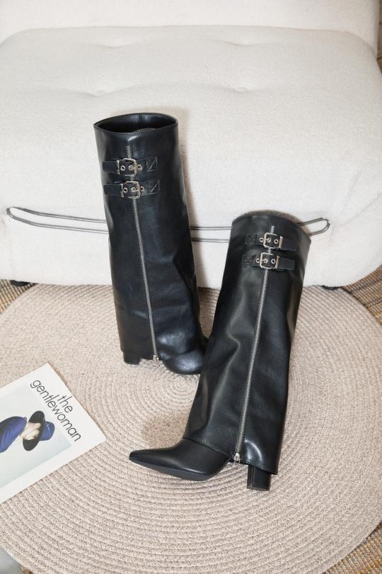 Bottes Chaussures Noir Erynn RXJ-306 Efashion Paris