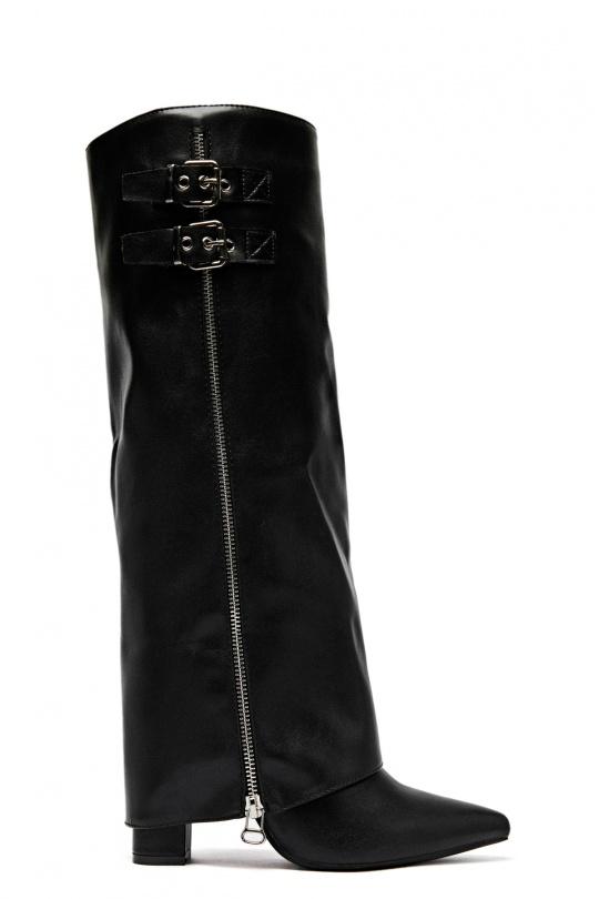 Bottes Chaussures Noir Erynn RXJ-306 Efashion Paris