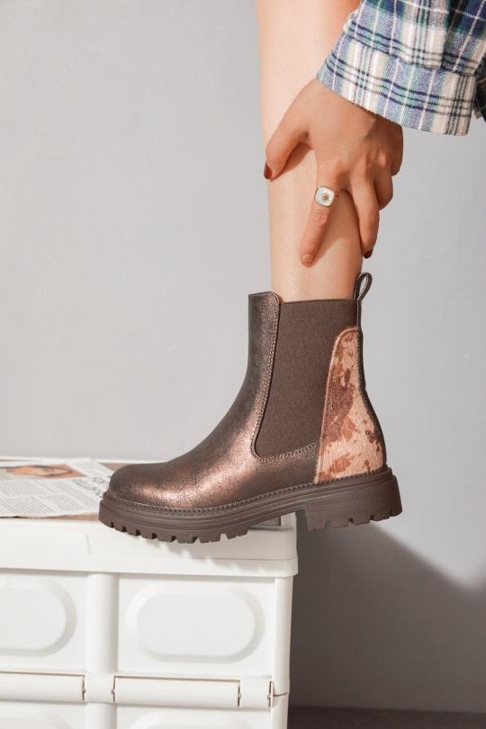 Bottines Chaussures Marron Erynn M-812 Efashion Paris