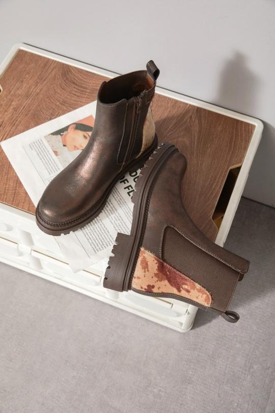 Bottines Chaussures Marron Erynn M-812 Efashion Paris