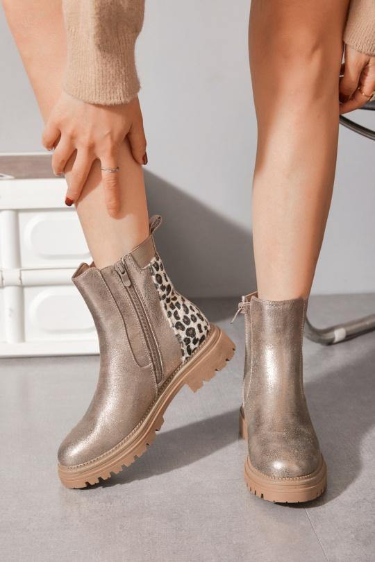 Bottines Chaussures Marron Erynn M-812 Efashion Paris