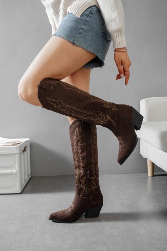 Bottes Chaussures Marron Erynn RXJ-295 Efashion Paris