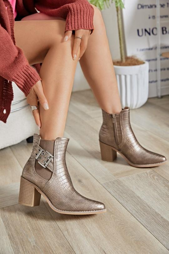 Bottines Chaussures Serpent Erynn M-797 Efashion Paris