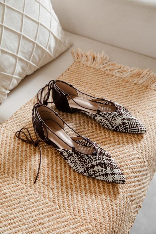 Ballerines Chaussures Marron Erynn 333-324 Efashion Paris