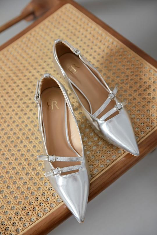 Escarpins Chaussures Argent Erynn EL-826 Efashion Paris