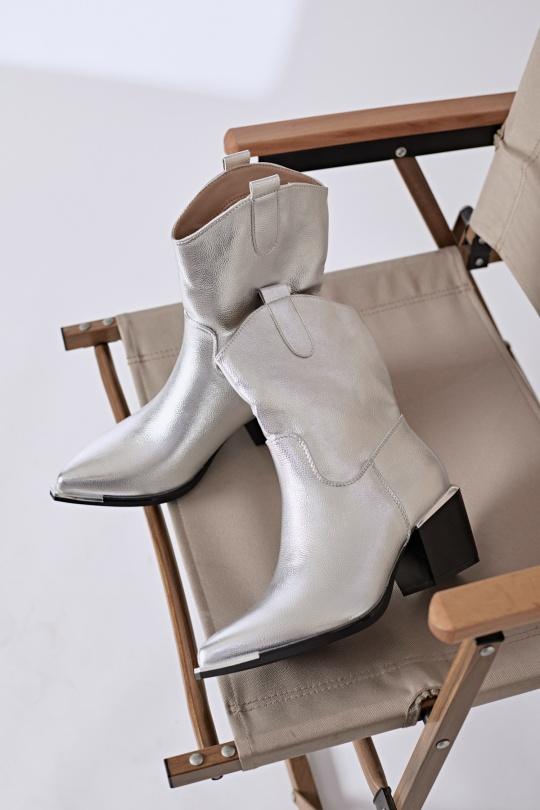 Bottines Chaussures Argent Erynn RXJ-232 Efashion Paris