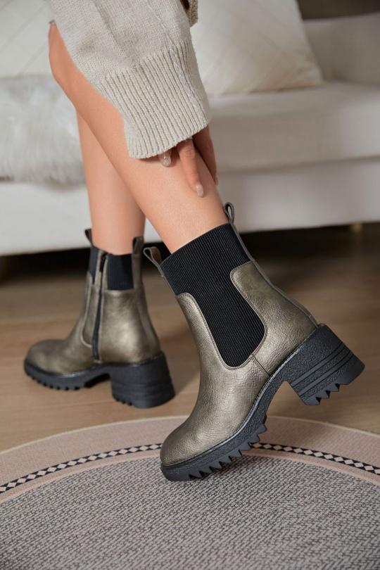 Bottines Chaussures Noir Erynn M-617 Efashion Paris