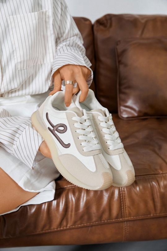 Baskets Chaussures Beige Erynn 98-75 Efashion Paris