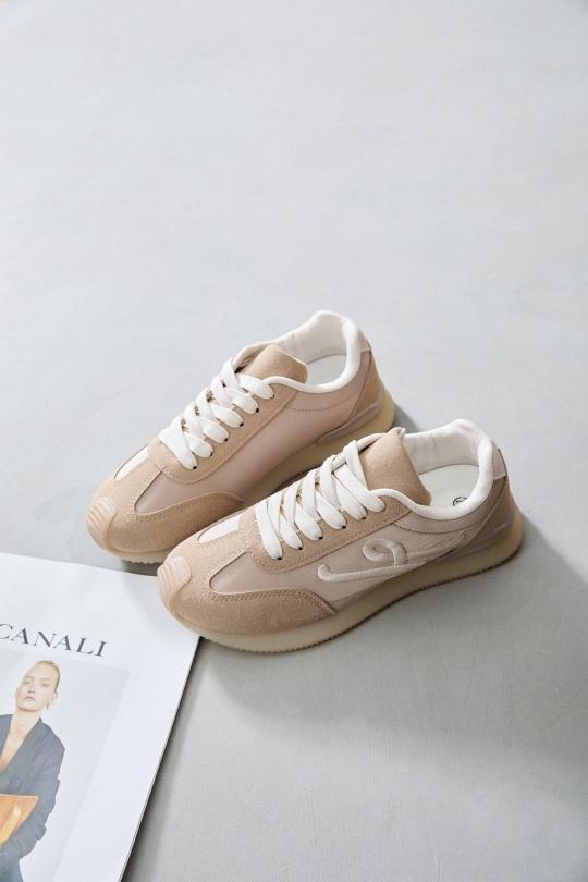 Baskets Chaussures Beige Erynn 98-75 Efashion Paris