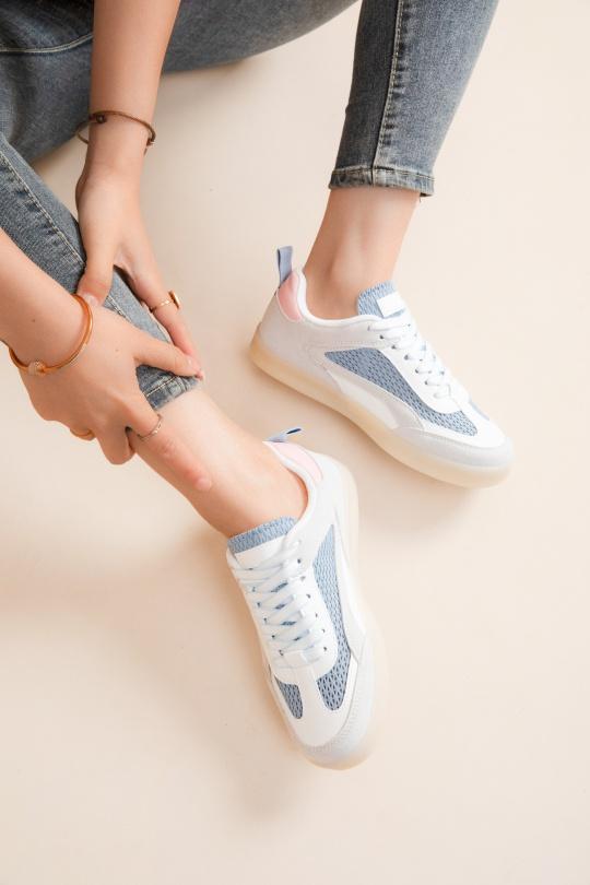 Baskets Chaussures Blanc Erynn 9189 Efashion Paris