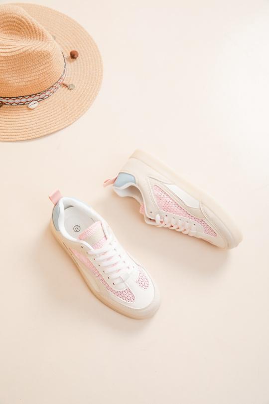 Baskets Chaussures Blanc Erynn 9189 Efashion Paris