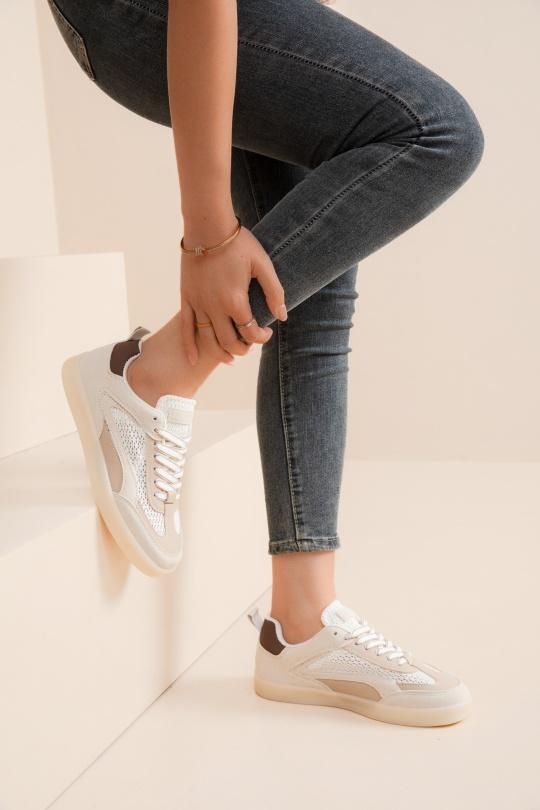 Baskets Chaussures Blanc Erynn 9189 Efashion Paris