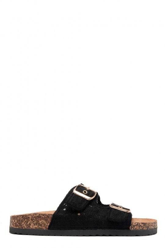 Sandales Chaussures Noir Erynn LS-616 Efashion Paris