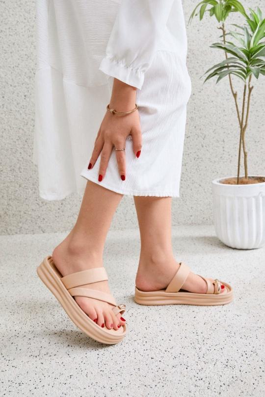 Sandales Chaussures Taupe Erynn LS-623 Efashion Paris