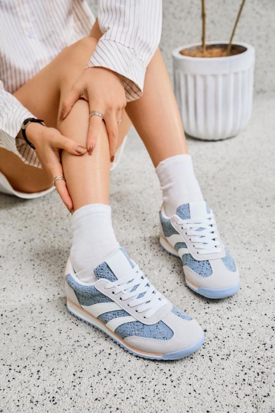 Baskets Chaussures Bleu Erynn 9195 Efashion Paris