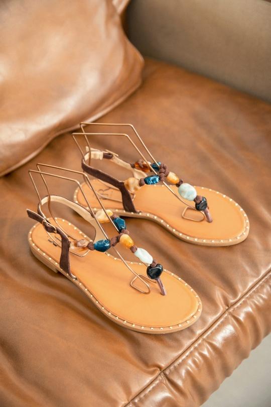 Sandales Chaussures Marron Erynn LS-629 Efashion Paris