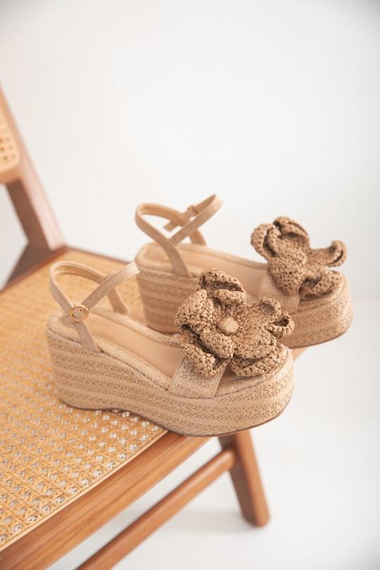 Compensées Chaussures Beige Erynn 2602 Efashion Paris