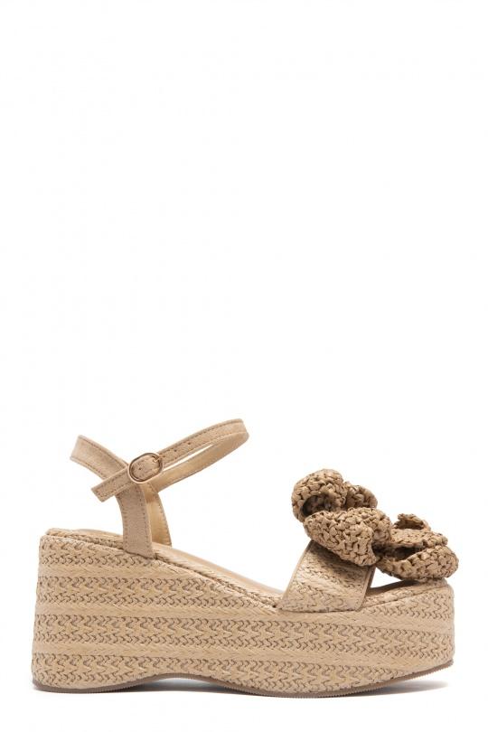 Compensées Chaussures Beige Erynn 2602 Efashion Paris