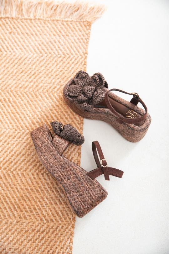 Compensées Chaussures Beige Erynn 2602 Efashion Paris