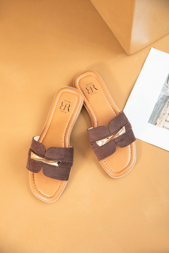 Sandals Shoes Taupe Erynn LS-640 Efashion Paris